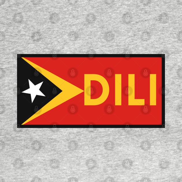 Dili City in East Timor Flag by aybe7elf